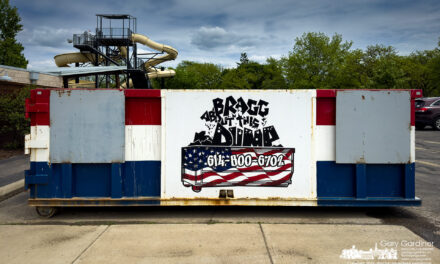 One in a series of 250 flags in Westerville