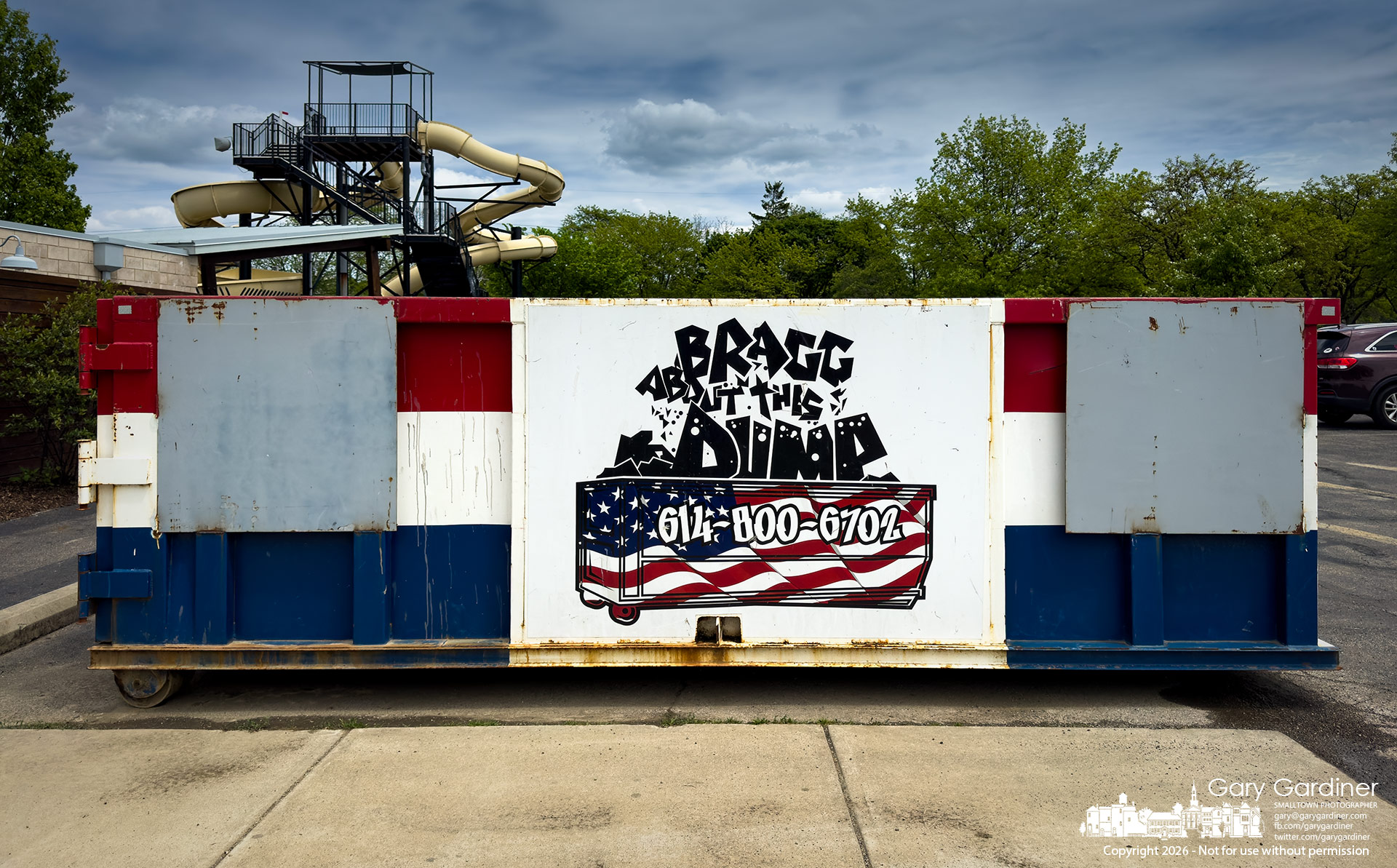 One in a series of 250 flags in Westerville