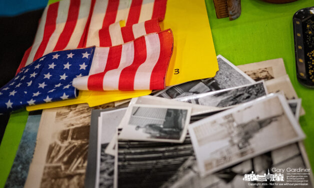 One in a series of 250 flags in Westerville